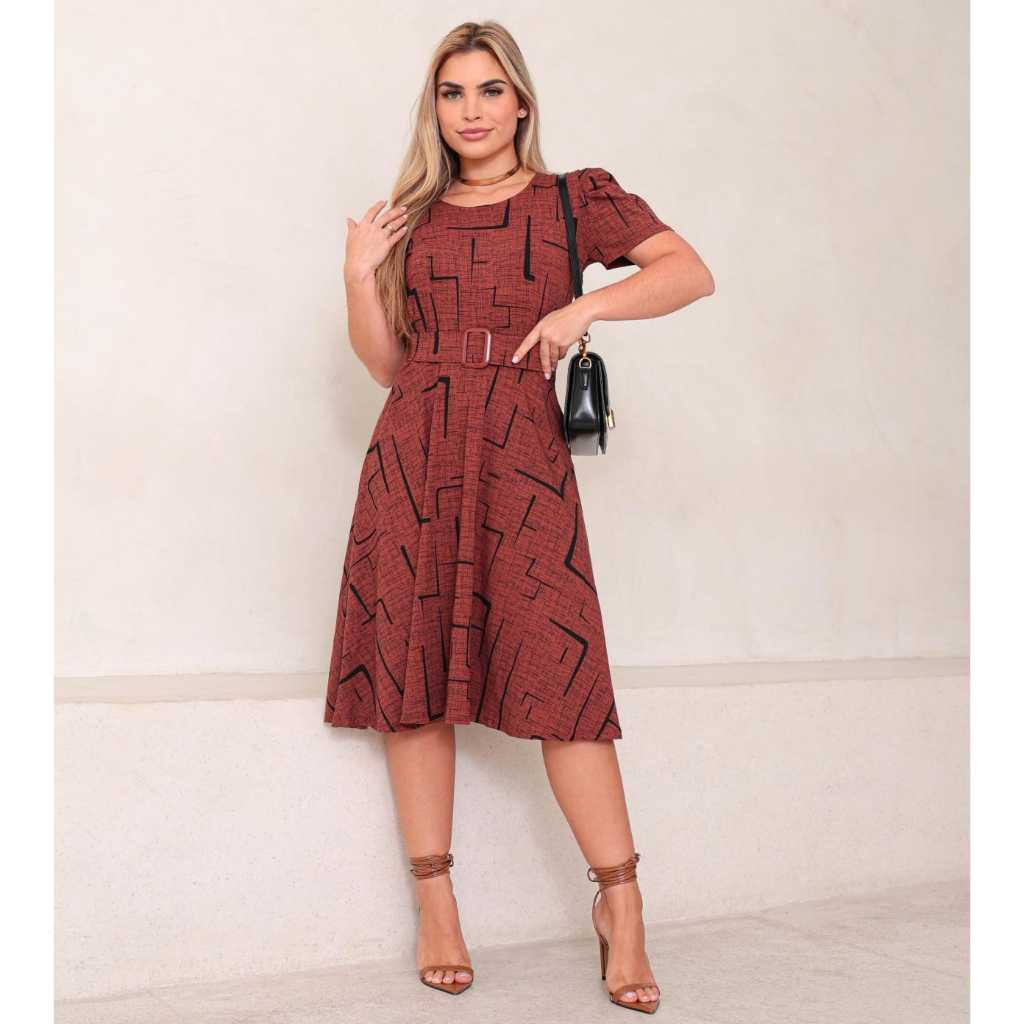 Vestido Midi Feminino | Moda Modesta e Elegante