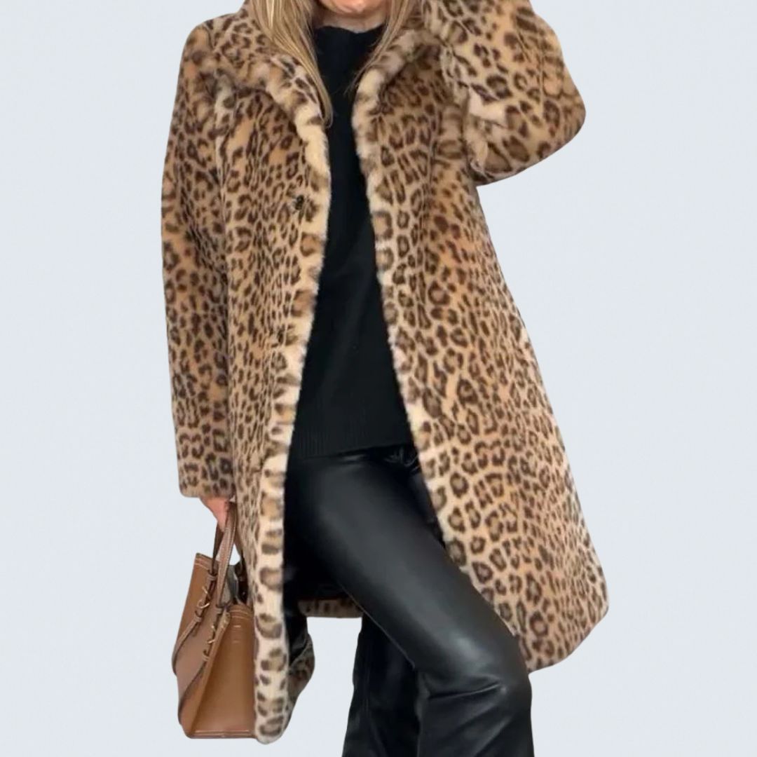Leia | Leopard Long Jacket