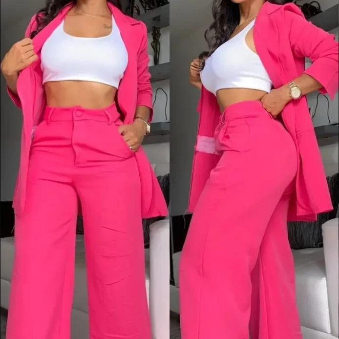 Conjunto Social Feminino Alfaiataria com Blazer e Pantalona | Elegância versátil com caimento impecável