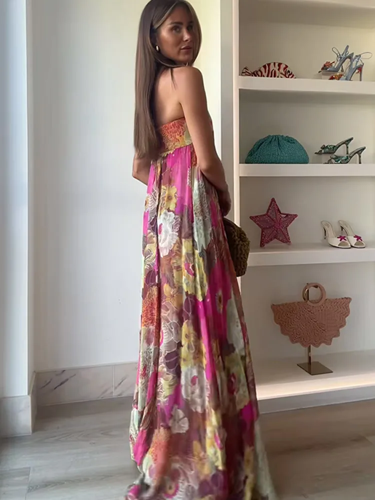 Petal Whisper Maxi Dress | Romantic Flowing Dress with Delicate Details