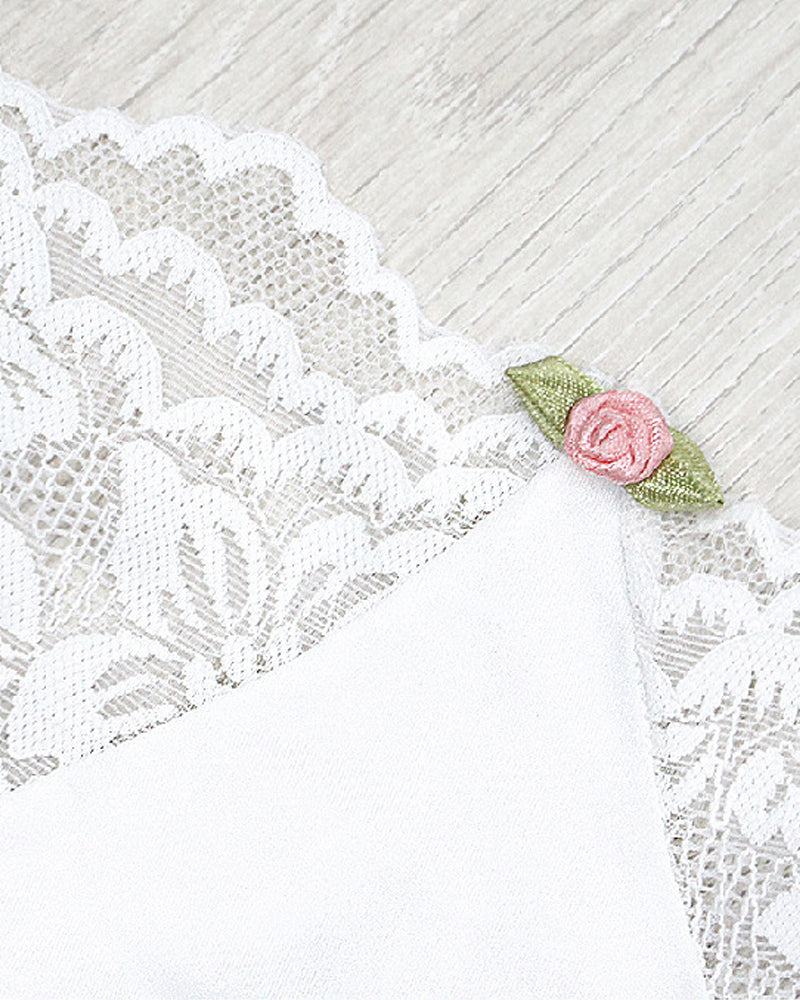 Sexy Lace Flower Stretch Thong