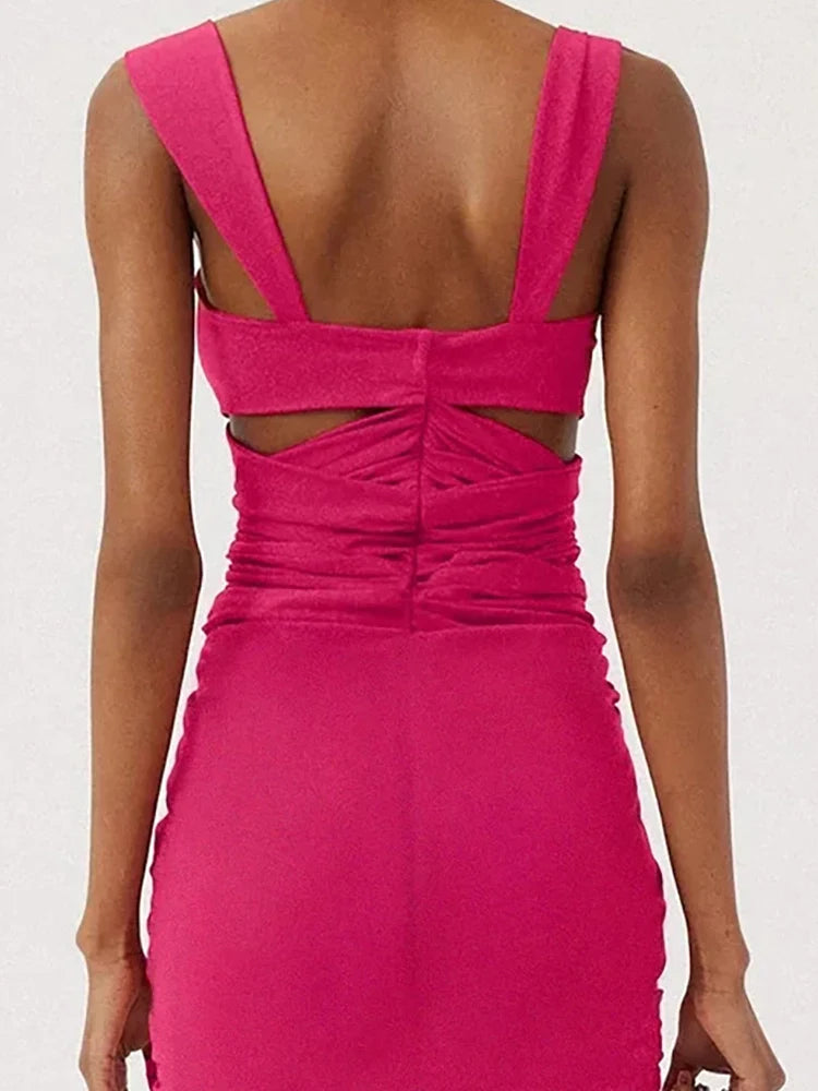 3D Floral Cutout Strappy Swimsuit Set