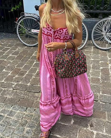 Crochet Patchwork Halter Knit Dress