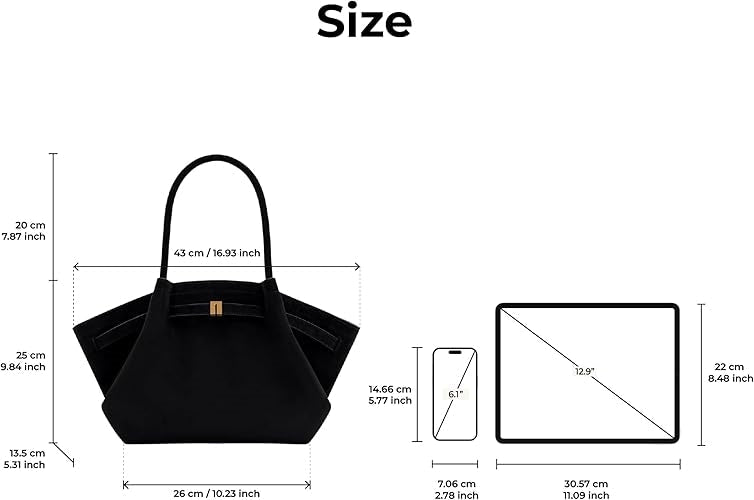 Henna™ Maxi Suede Tote Bag – Spacious Elegance with Timeless Style