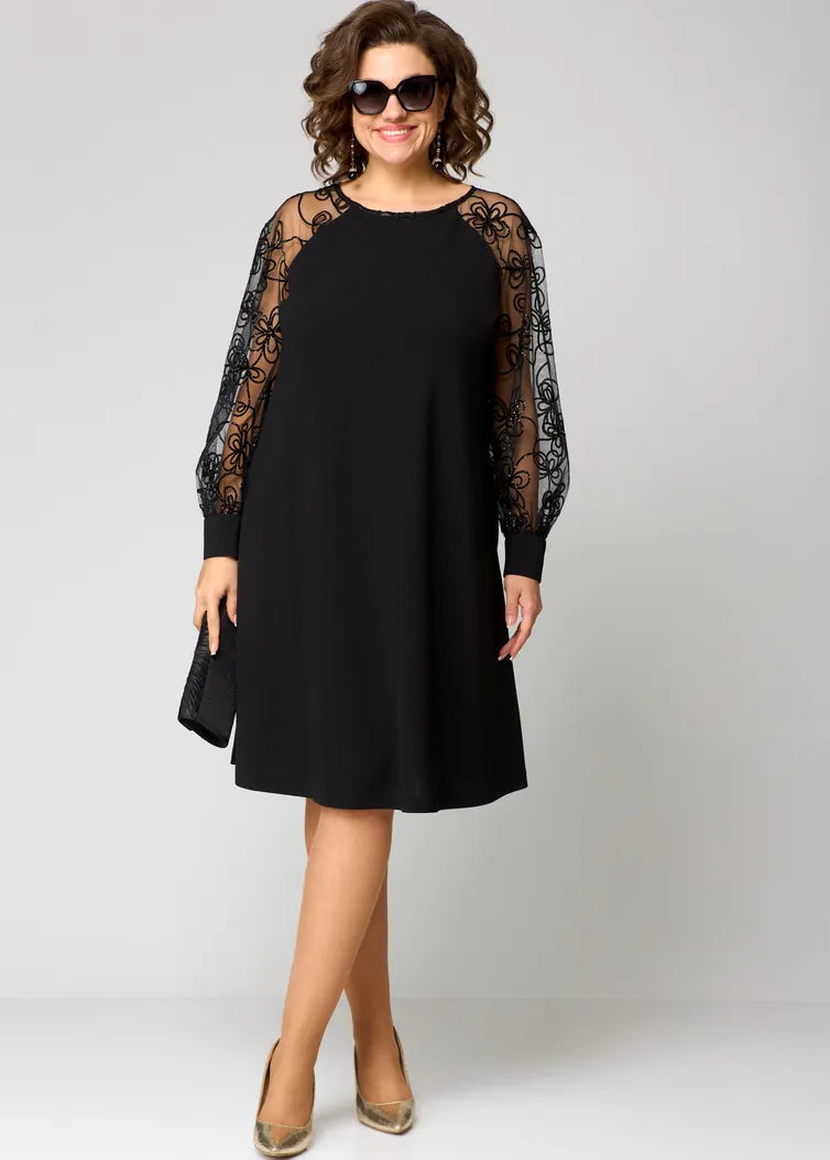 Destiny - Ttendy Lace-Sleeve Dress