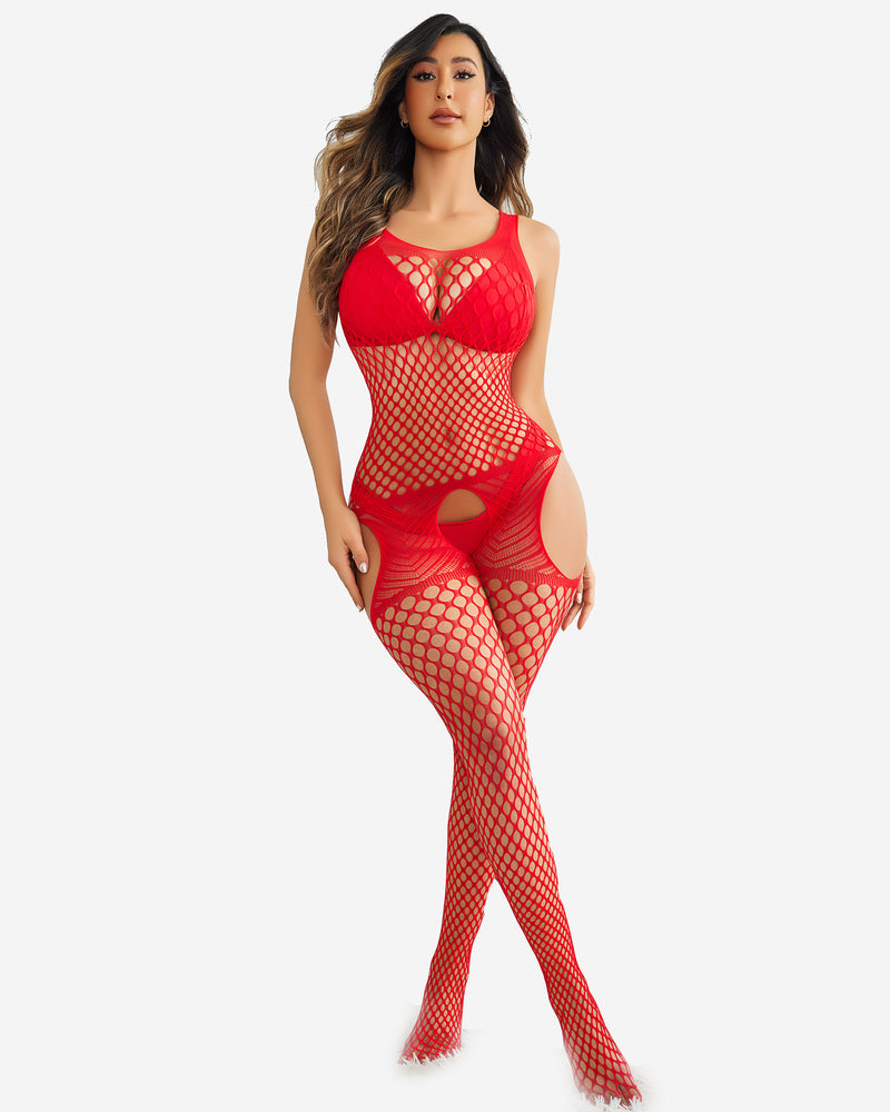 Fishnet Stockings Jumpsuit