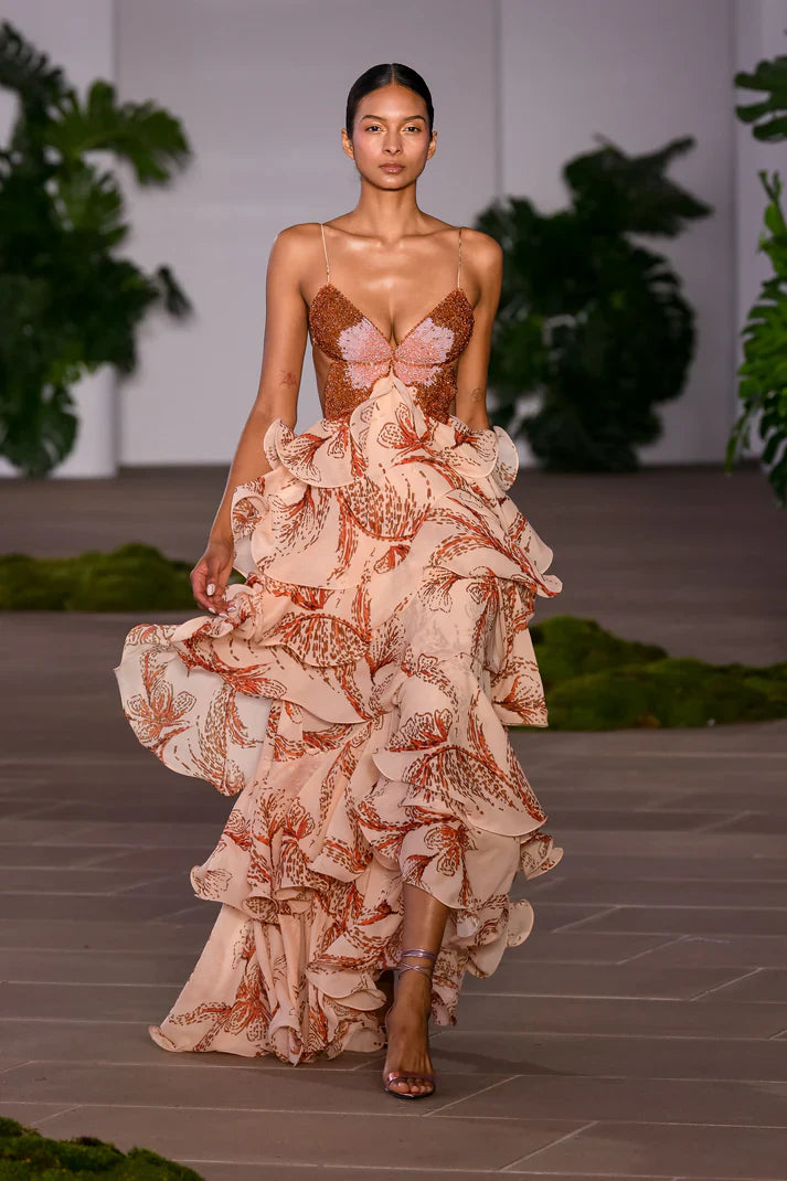 Aurelia™ Ruffle Butterfly Maxi Dress | Elegant Flow with Couture Ruffles