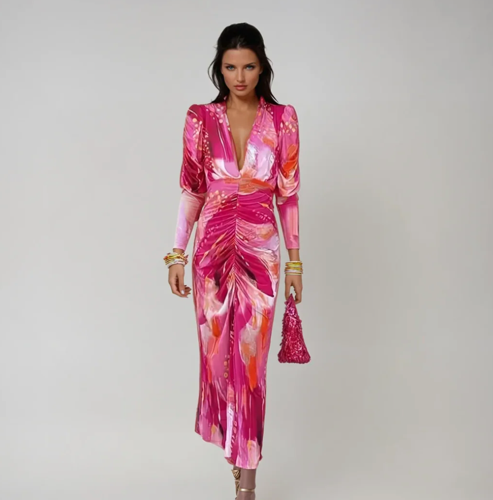 Emilia - Pink Mirage Party Dress