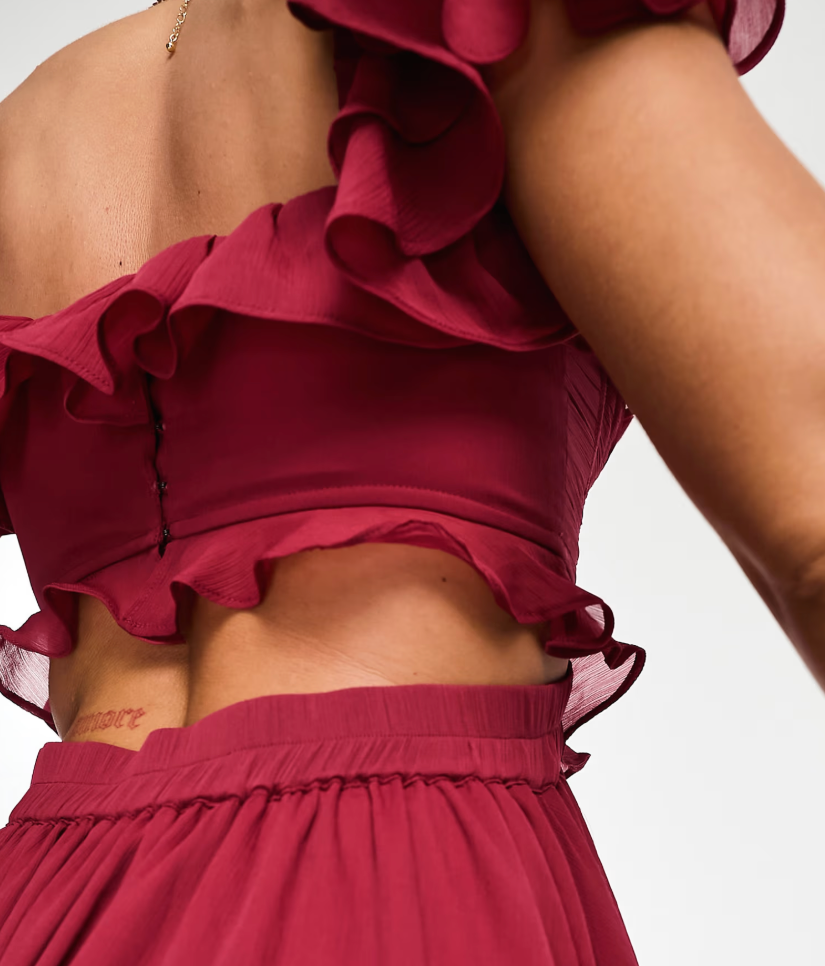 Quinlan - Elegant High-Waist Dress with Lace Trim