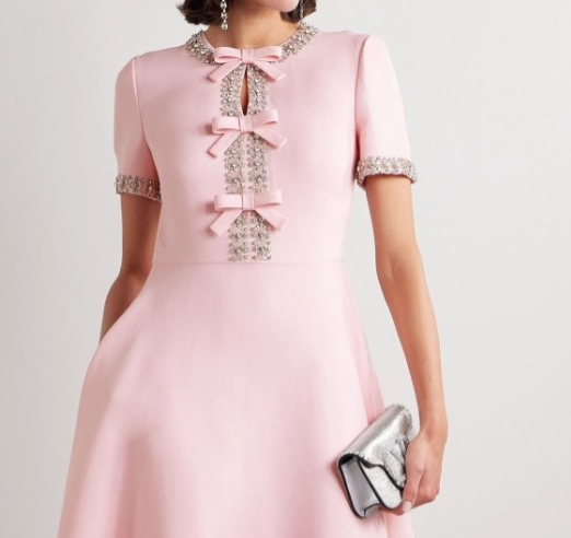 Sybil - Luxury Rhinestone Bowknot Dress
