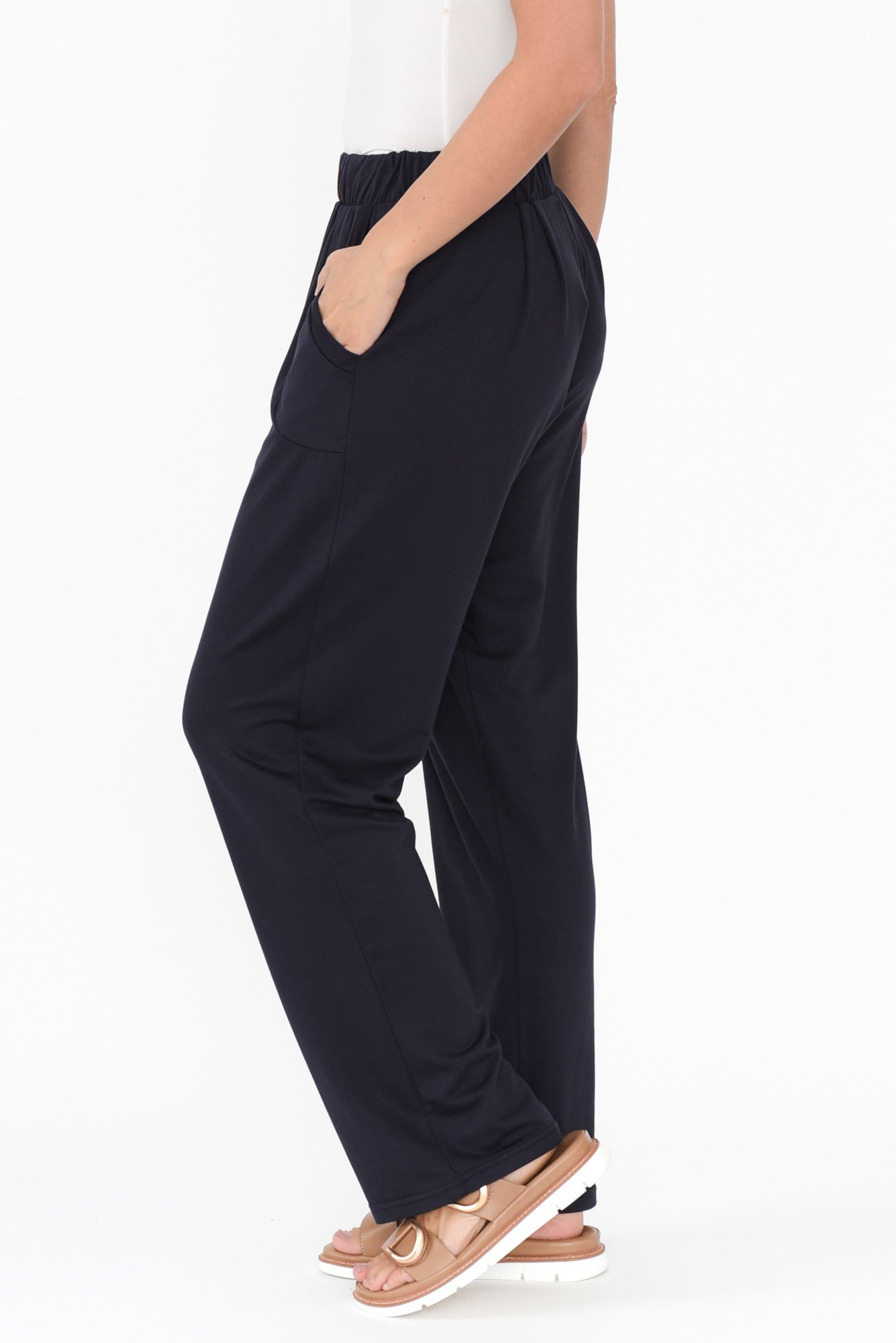 Carmen Navy Stretch Pants
