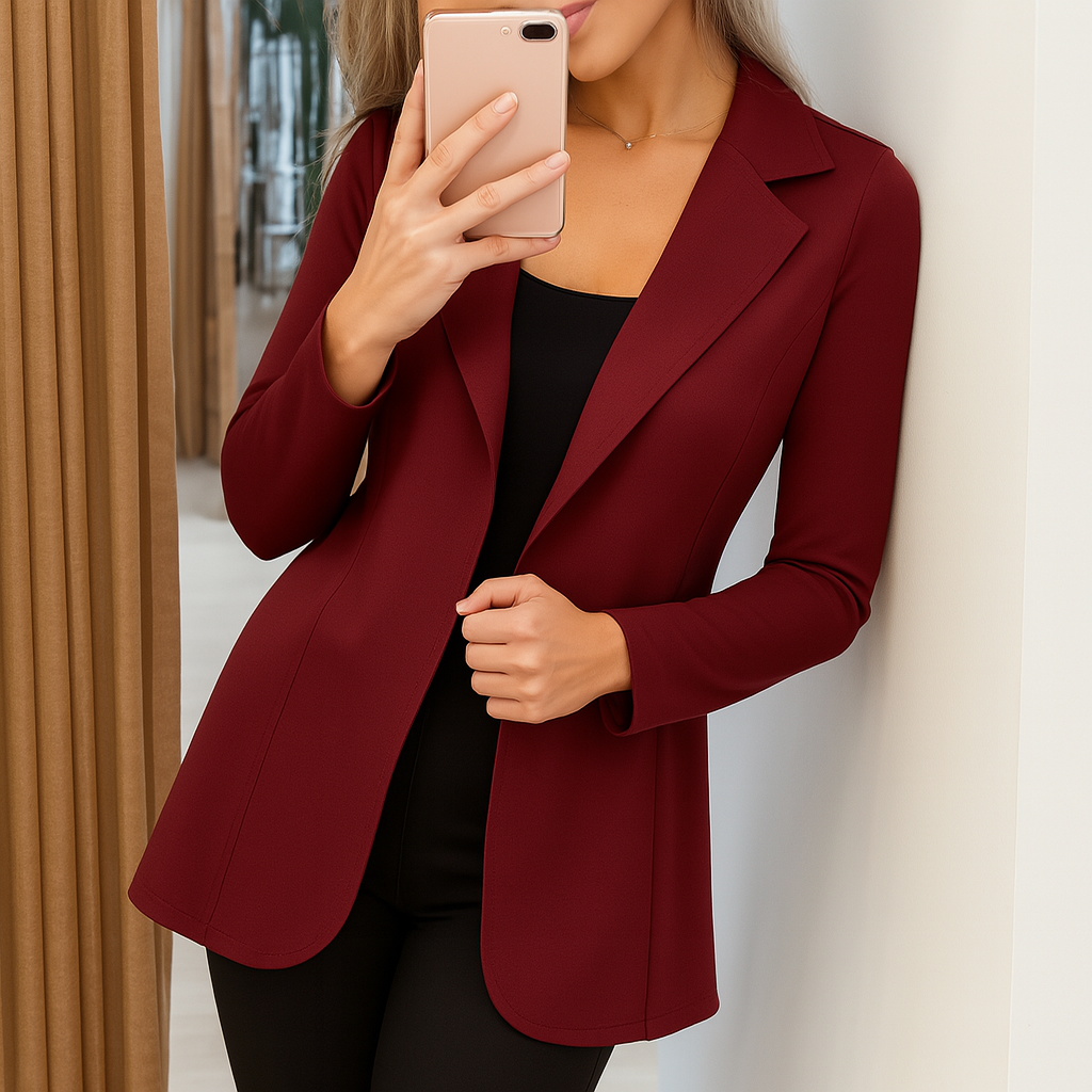 Blazer Longo Max| Sobretudo Feminino Acinturado