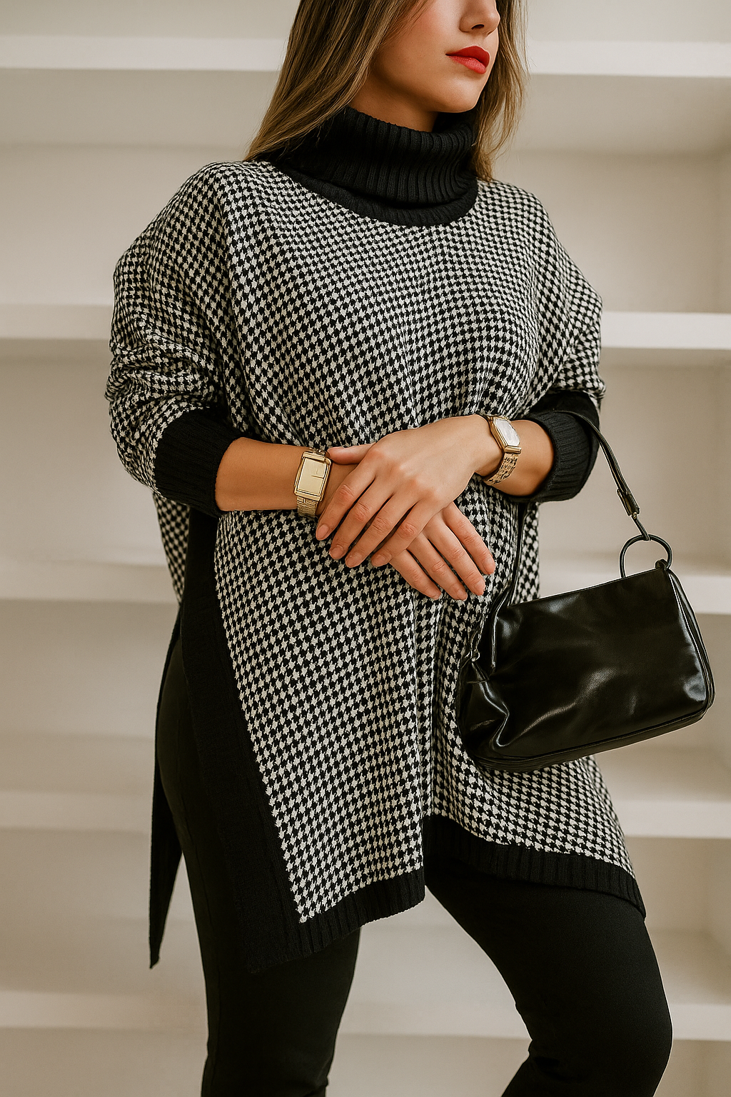 Vestido feminino | Poncho De Tricot