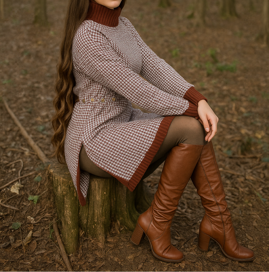 Vestido feminino | Poncho De Tricot