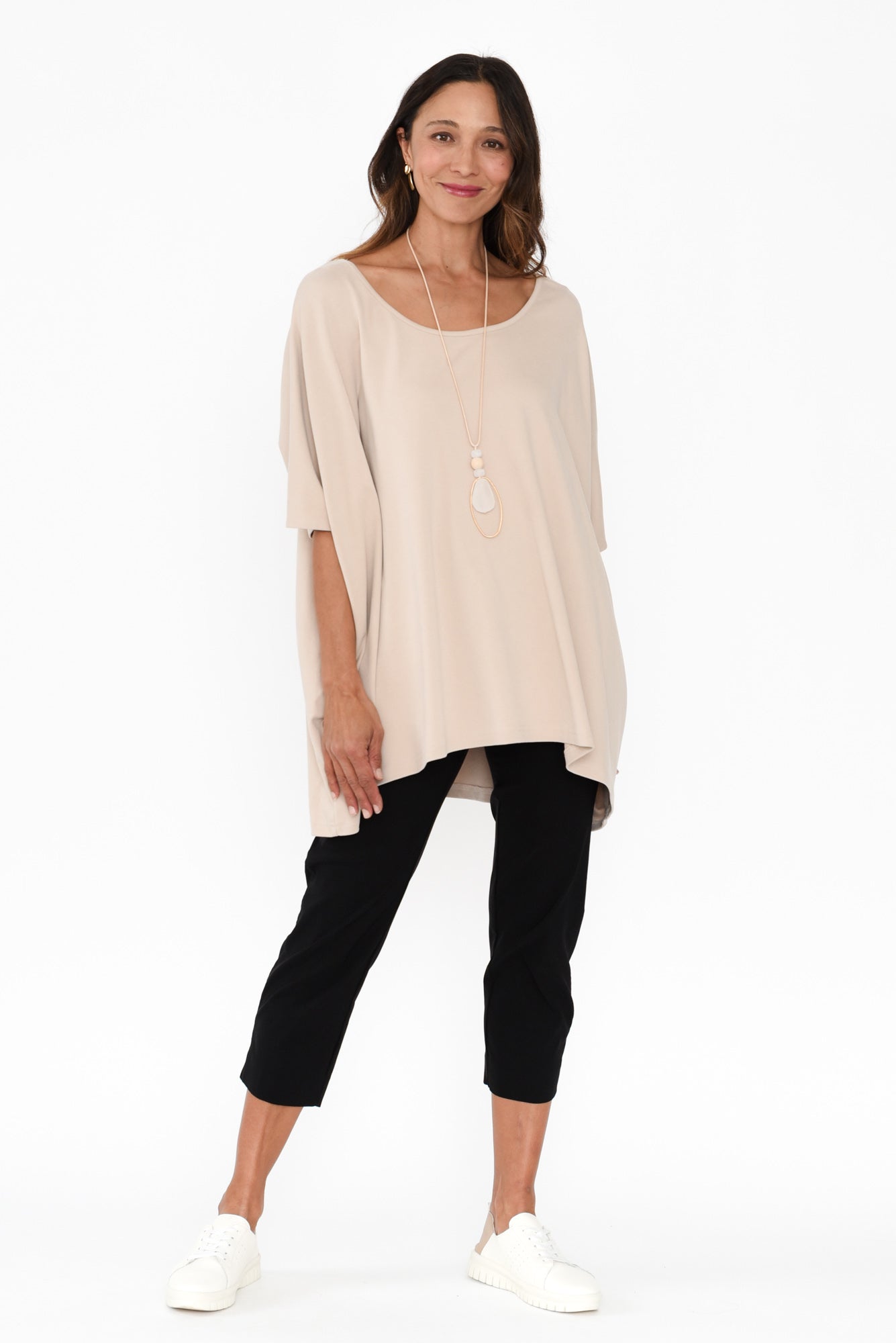 Cody Black Stretch Capri Pants