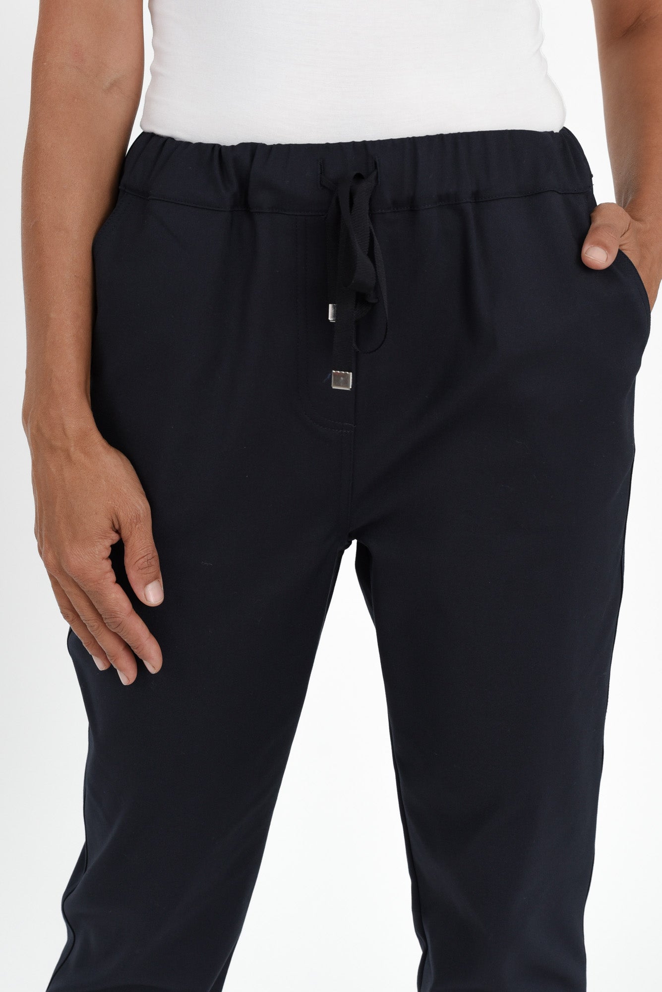 Kenzie Navy Drawstring Pants