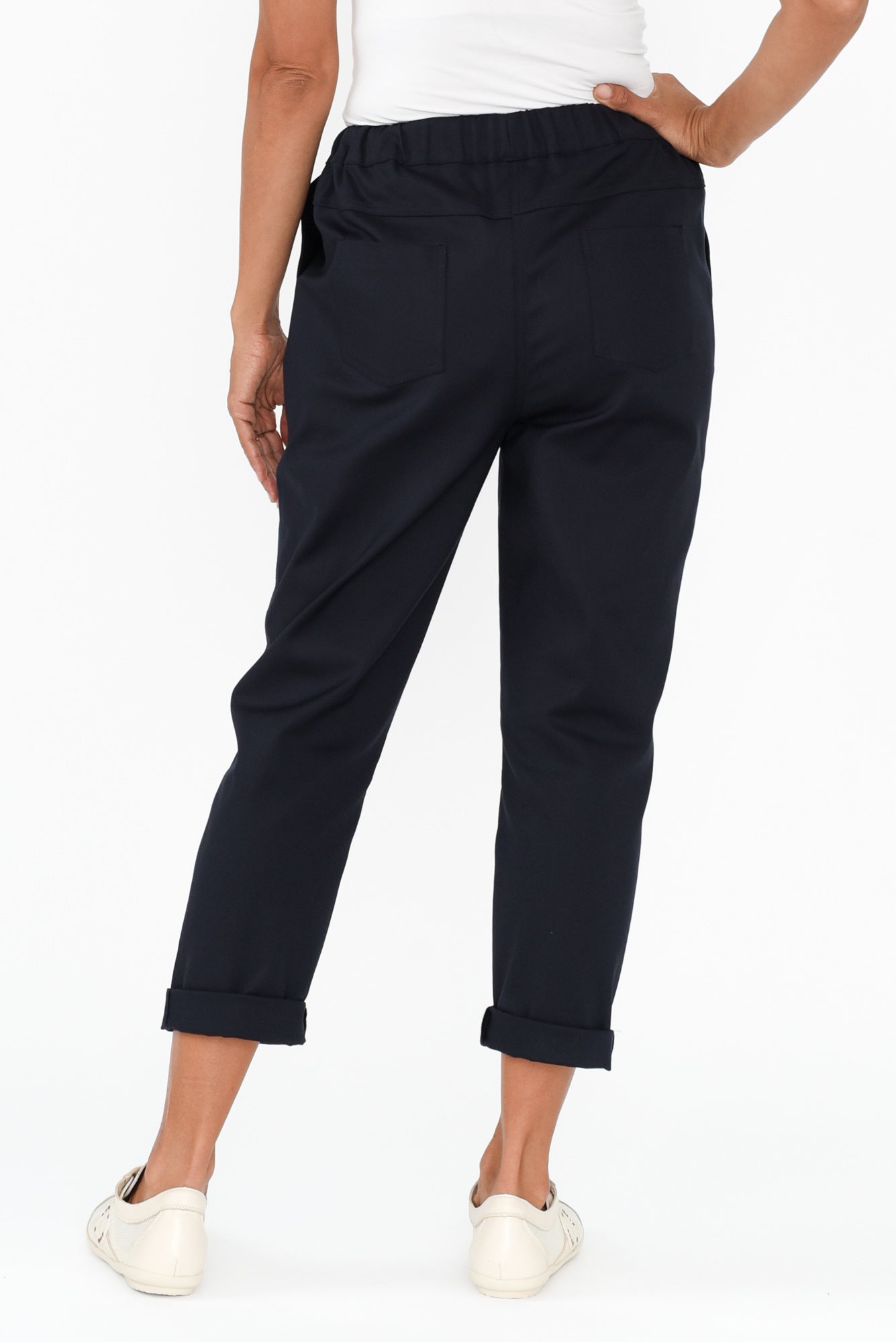 Kenzie Navy Drawstring Pants