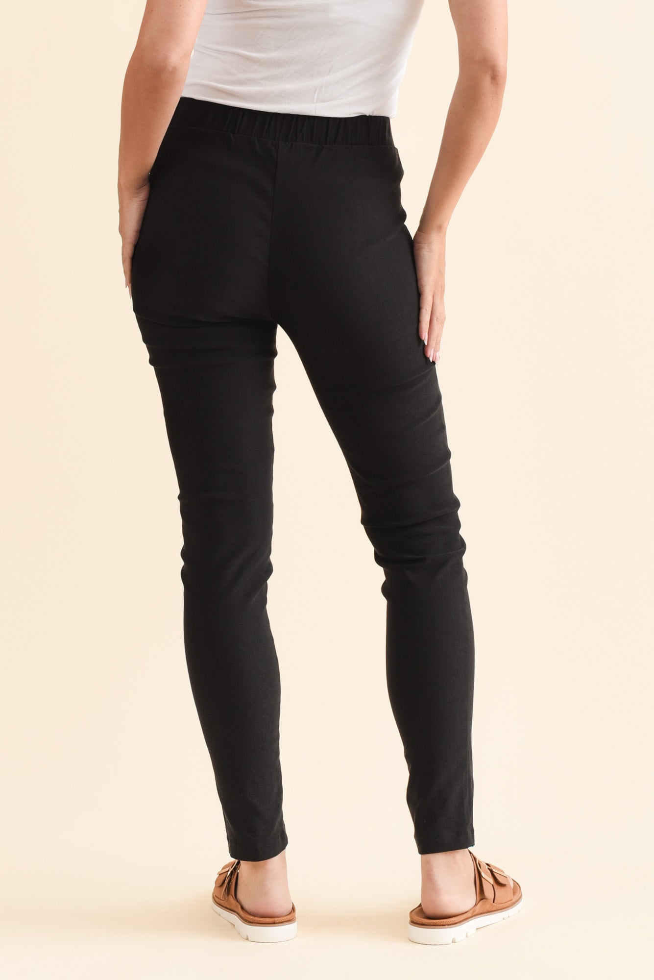 Olympia Black Straight Pants
