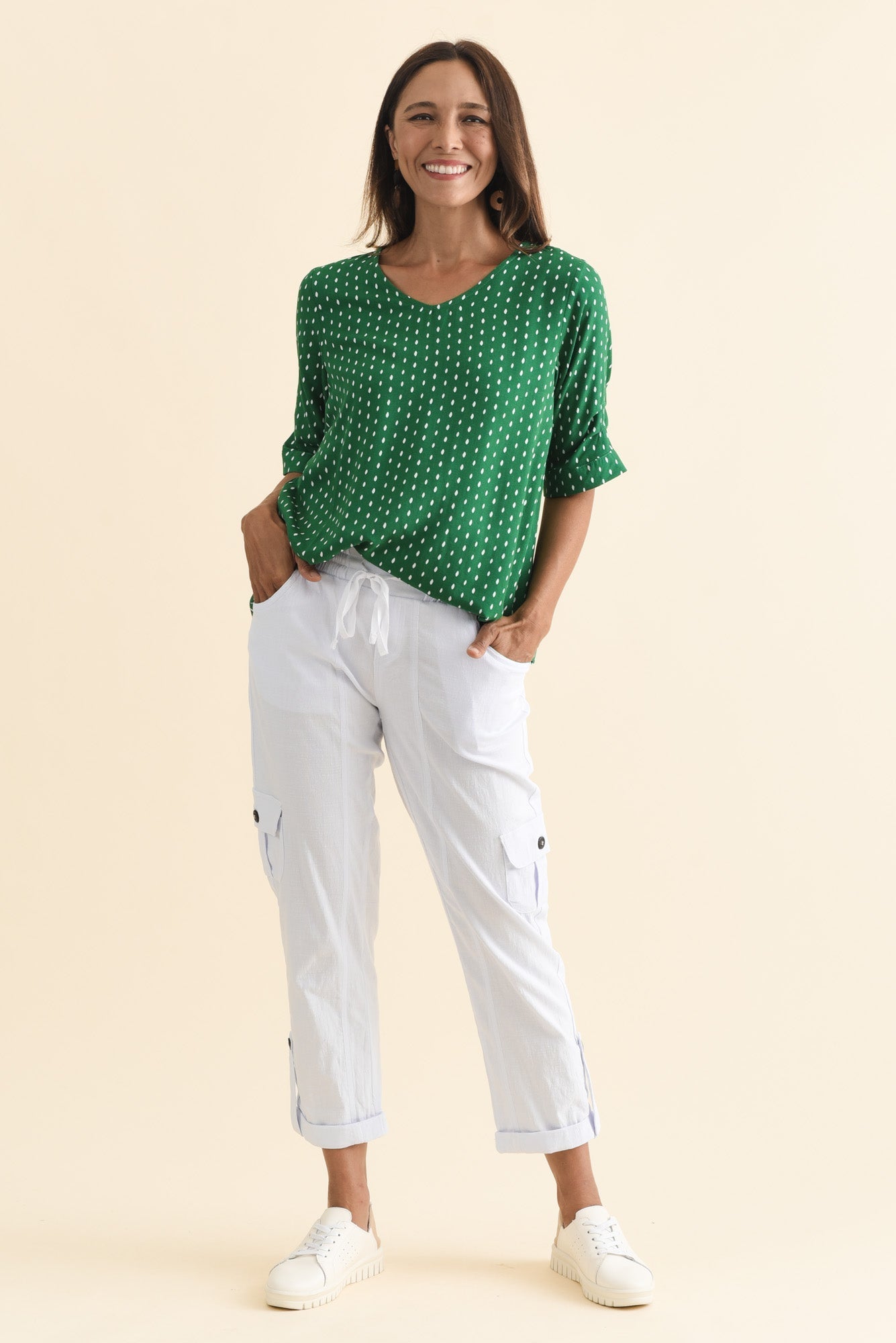 Colette White Cargo Pants