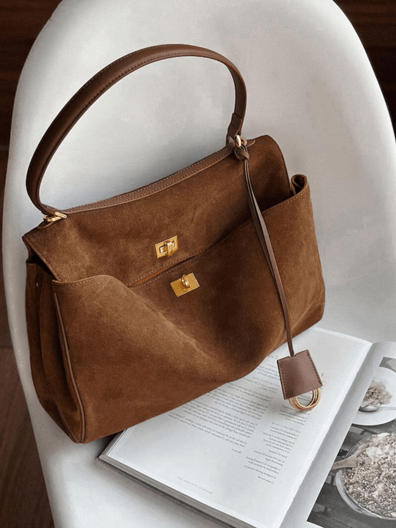 Roveo™ Suede Bag – Timeless Elegance with Versatile Charm