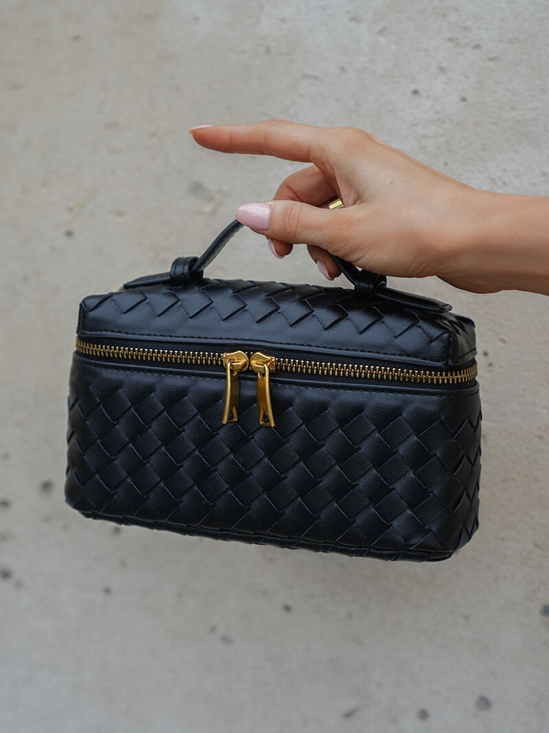 Aria Mini Bag – Compact Luxury with Woven Elegance