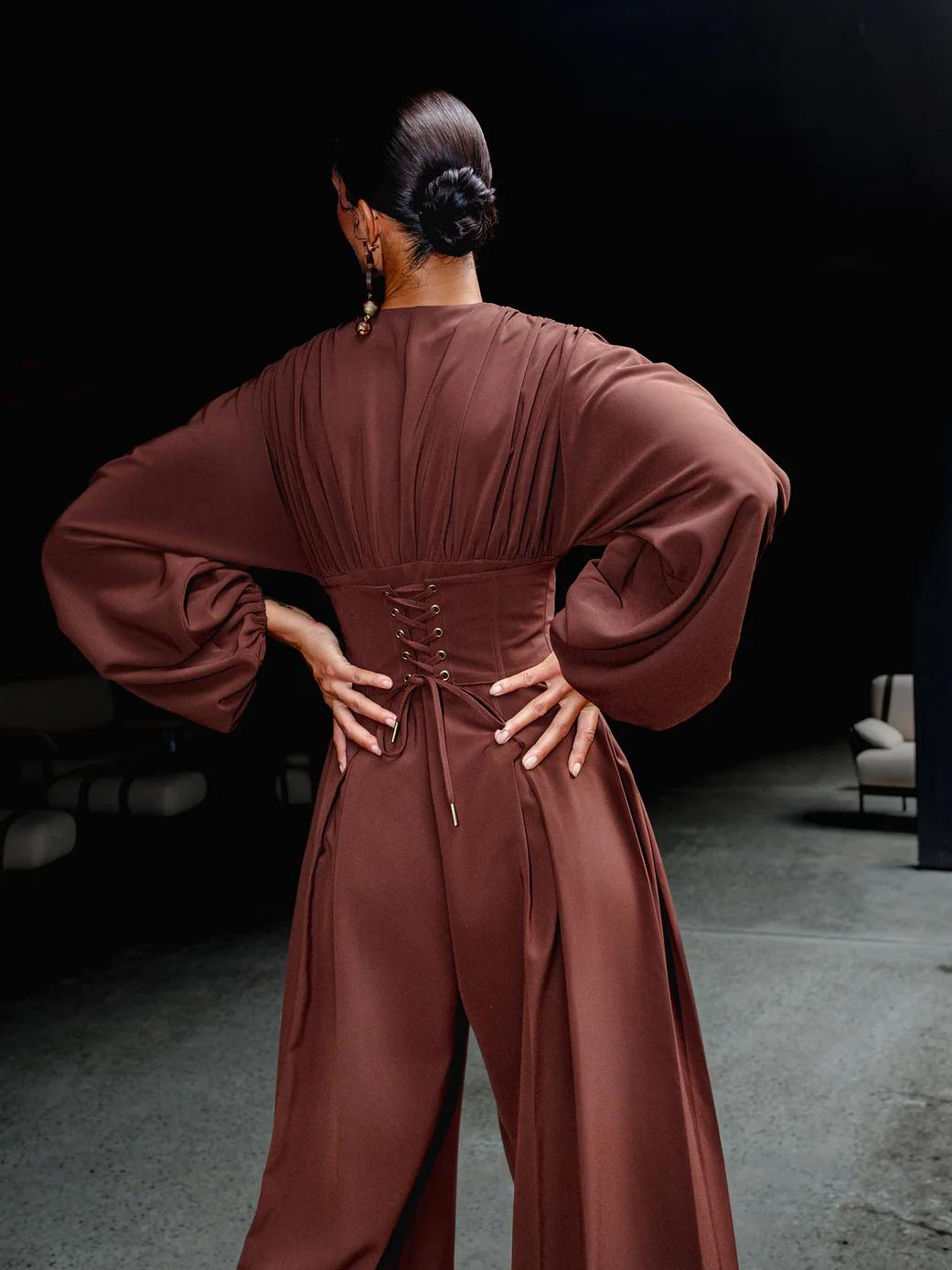 Plunge Neck Jumpsuit