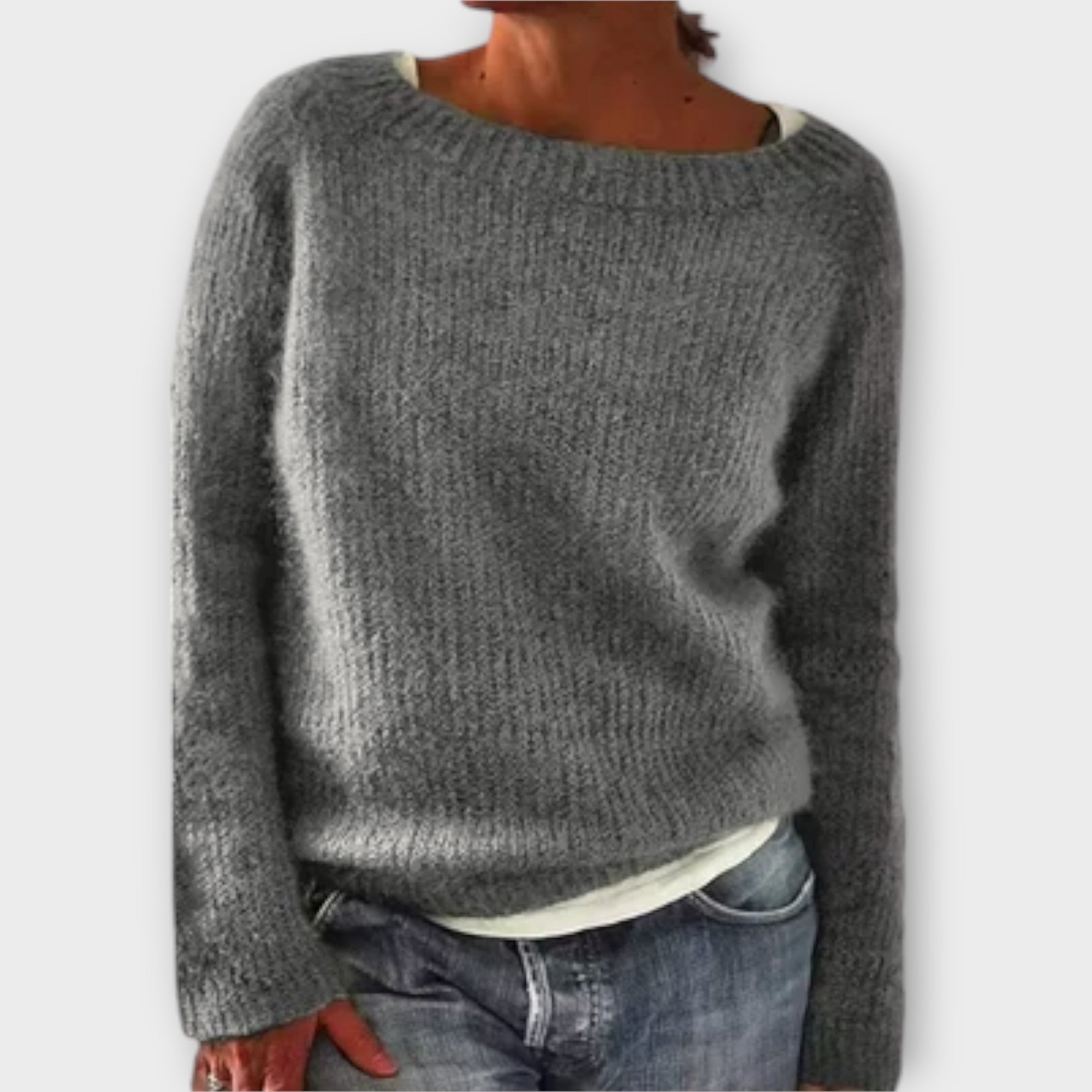 Regine – Solid-color knit sweaters