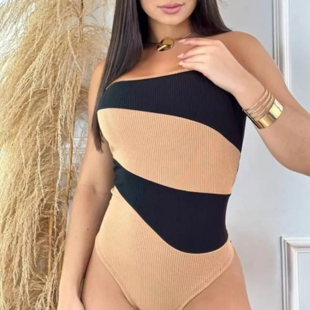 Body Bory BICOLOR Zebra Blogueirinha Tomara que Caia Canelado Tendencia 2024