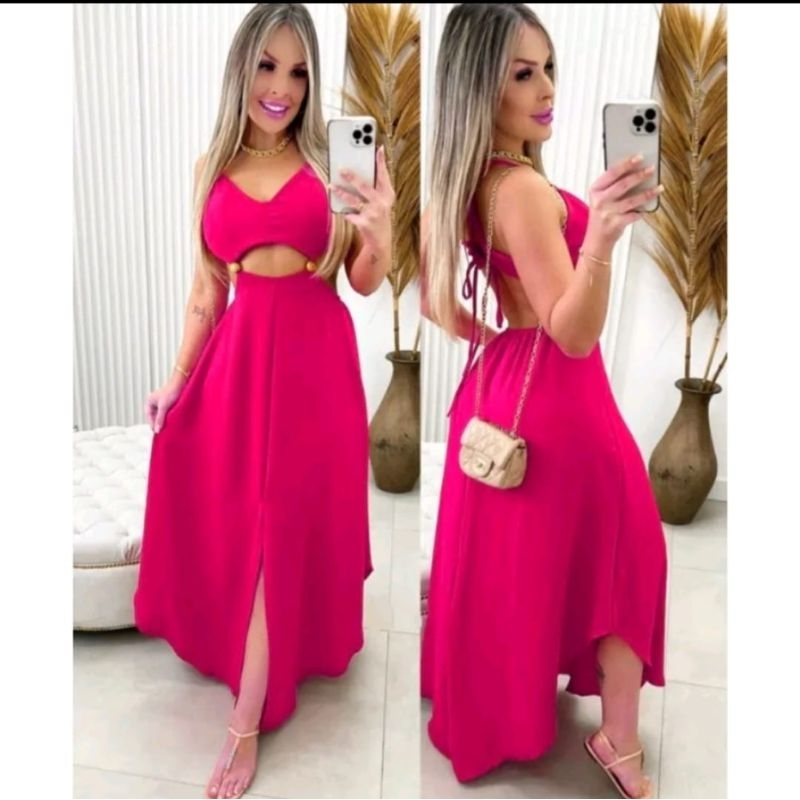 vestido longo mídi tendência feminina 2025 moda luxuosa