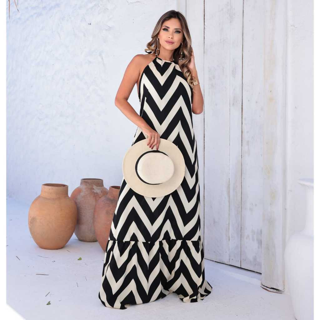 Vestido Vera longo | Frente Única e Elegante