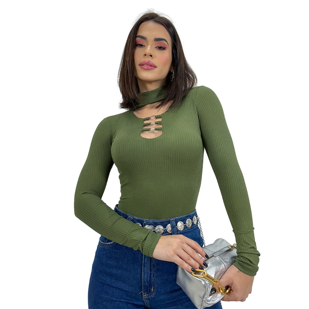 Body Feminino Cacharrel | Gola Choker