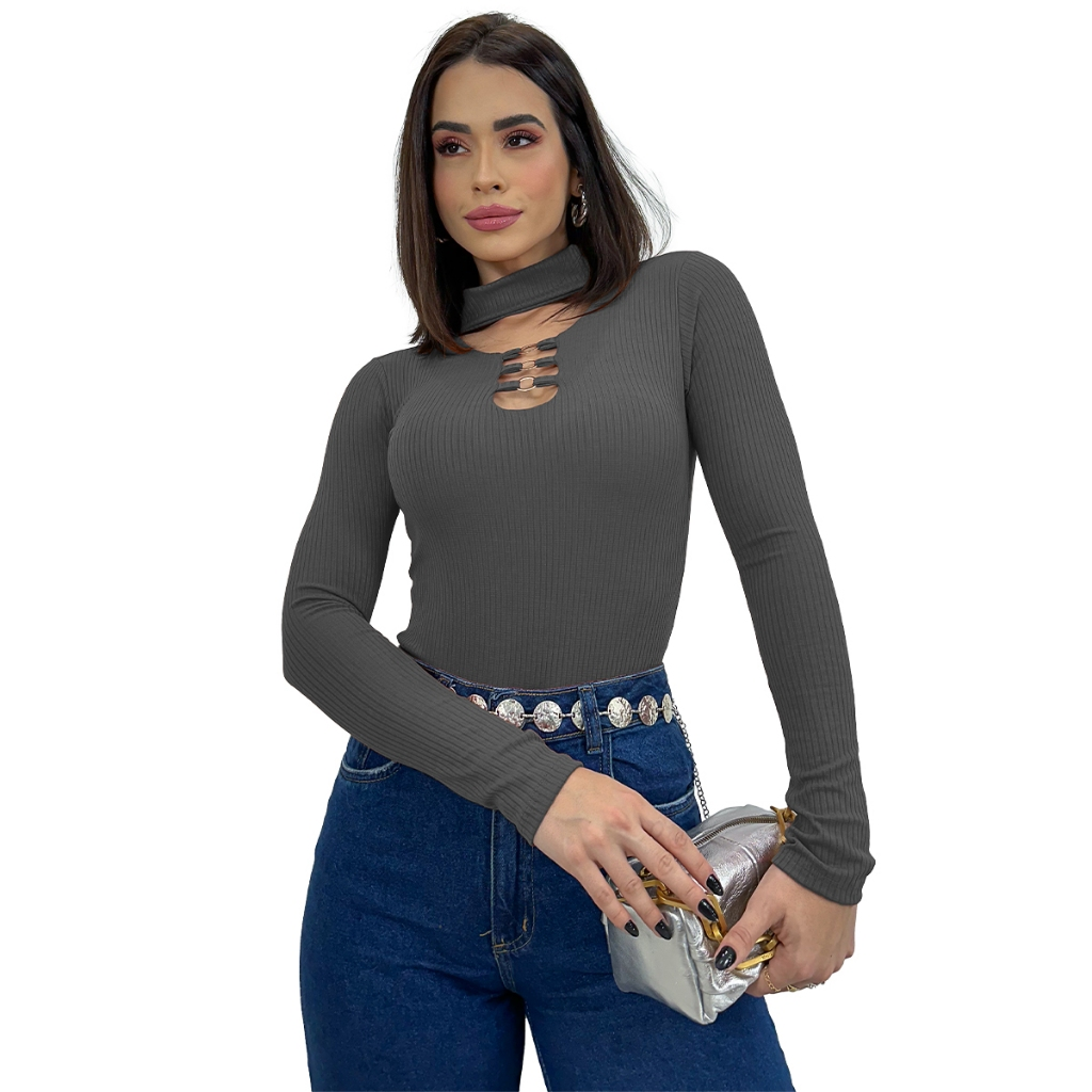 Body Feminino Cacharrel | Gola Choker