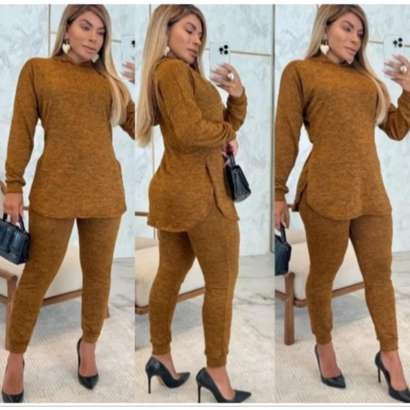 Conjunto Lanzinha| casual capuz e cordão