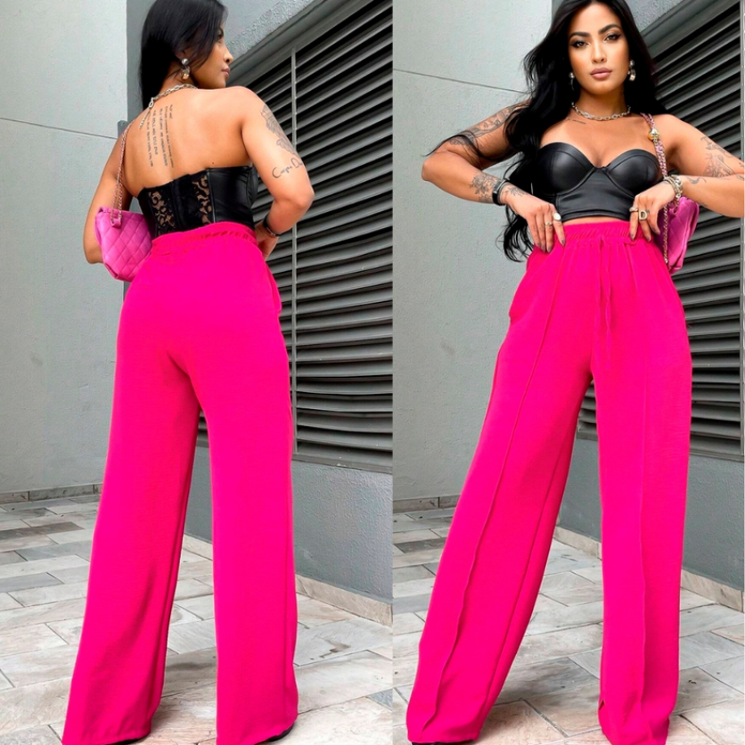 Calça Pantalona Duna Wide Leg | Conforto e sofisticação no seu dia a dia