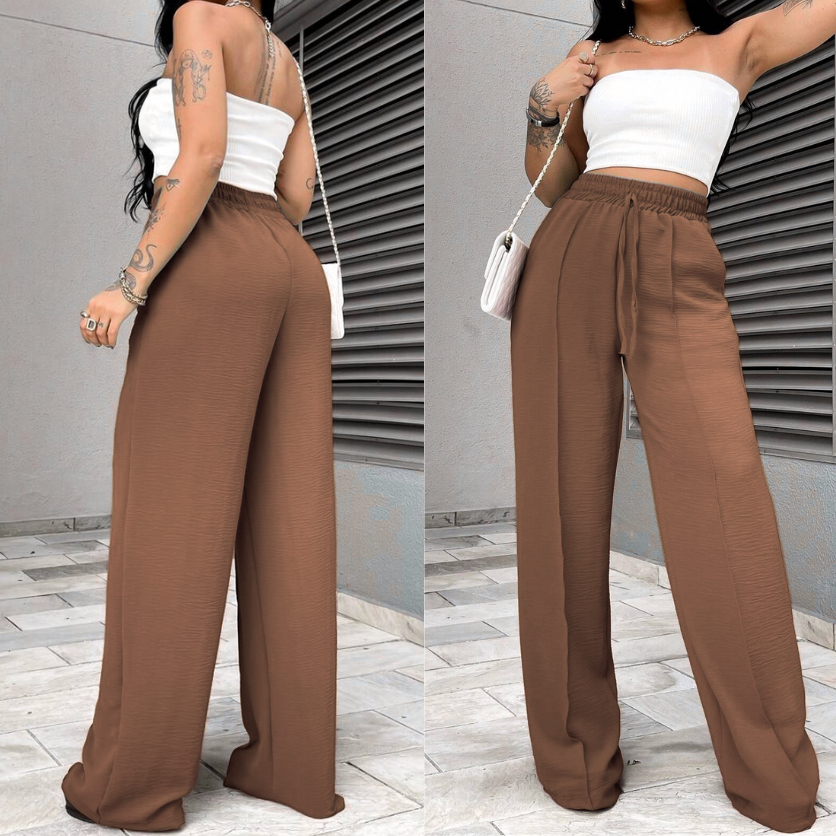 Calça Pantalona Duna Wide Leg | Conforto e sofisticação no seu dia a dia
