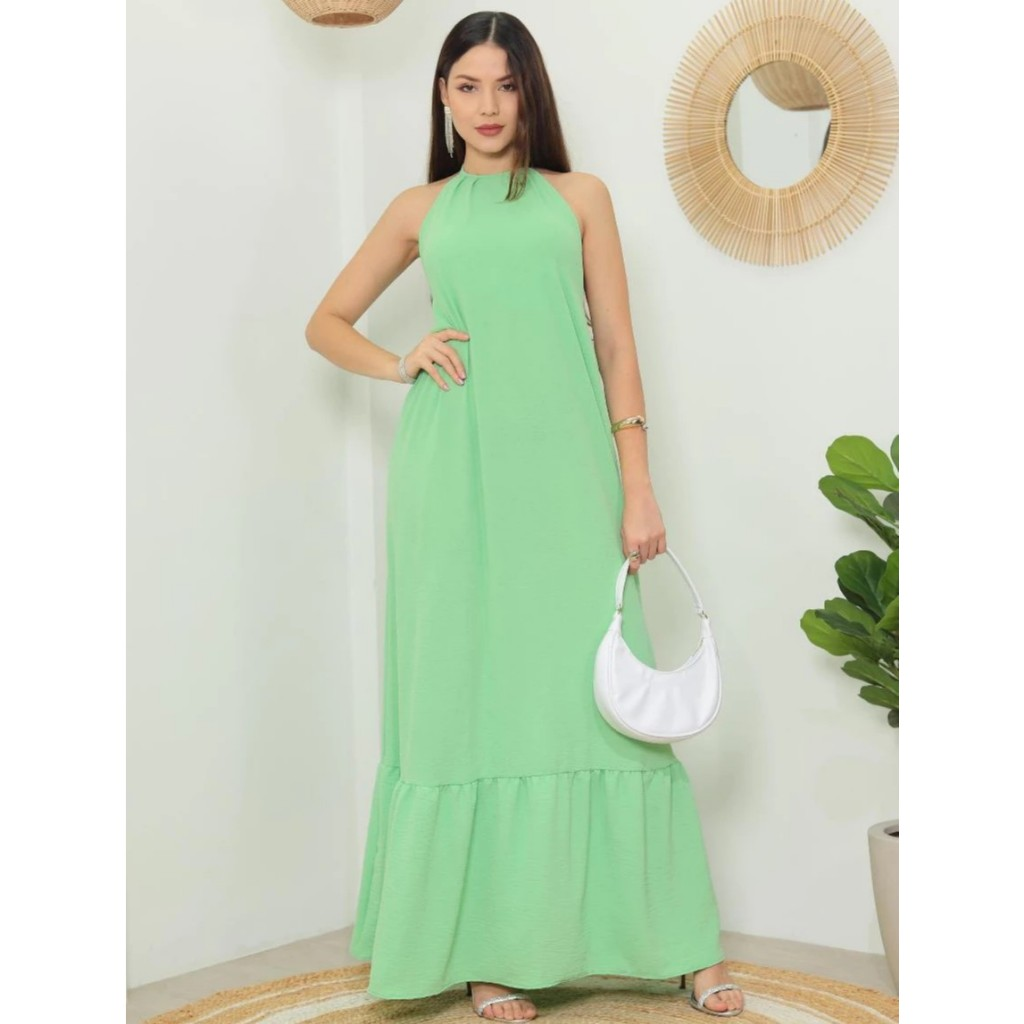 Vestido Vera longo | Frente Única e Elegante