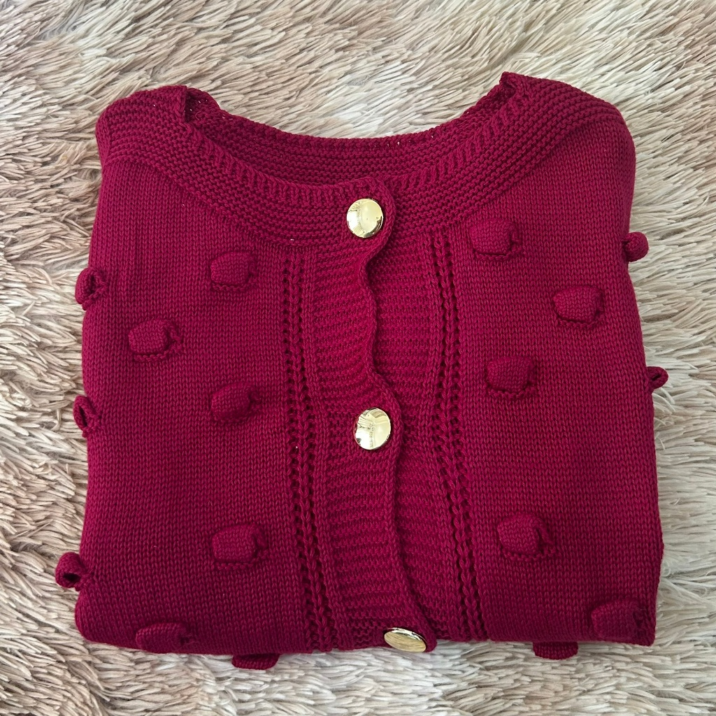Casaco Feminino Cardigan Luxo