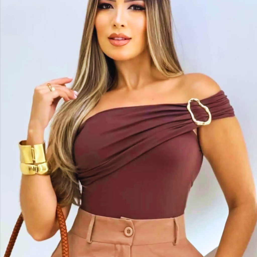 Body feminino fivela orgânica |  tendência verão 2025