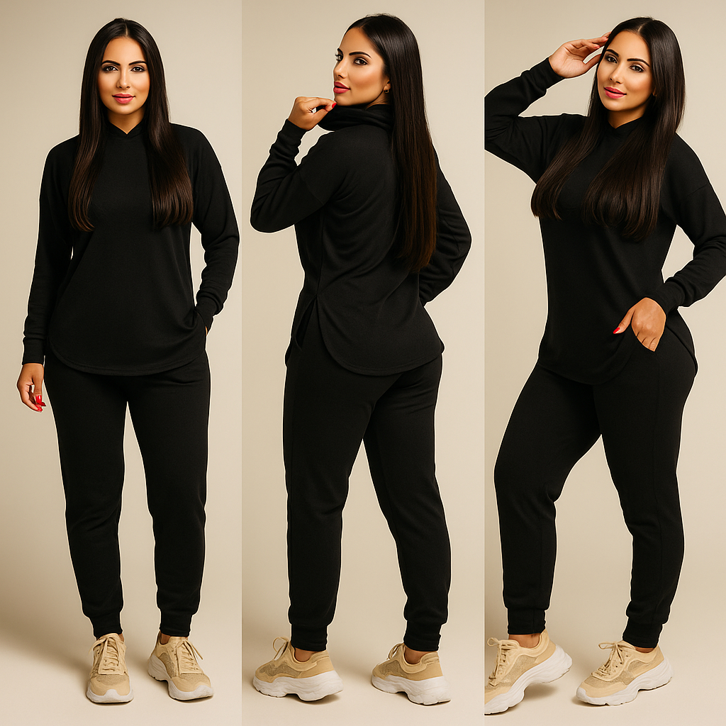 Conjunto Lanzinha| casual capuz e cordão