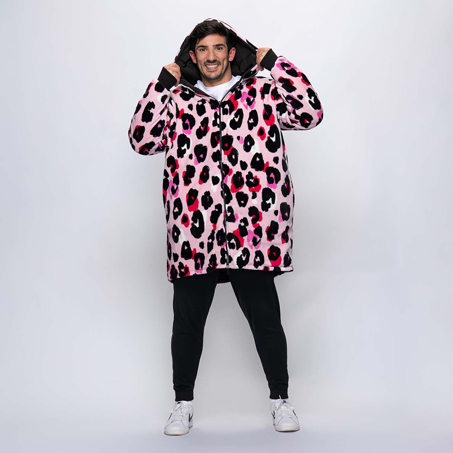 Black/Pink Leopard Print