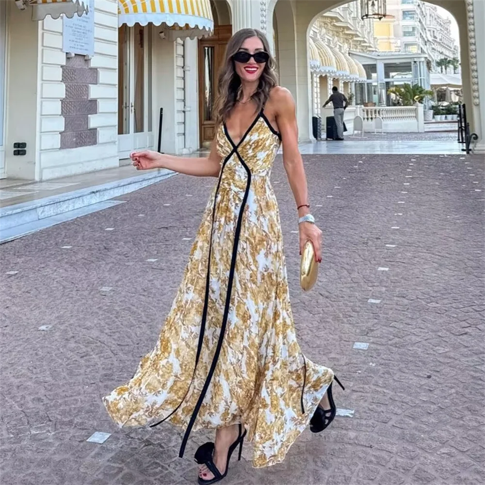 Starlit Muse™ –  V-Neck Dress