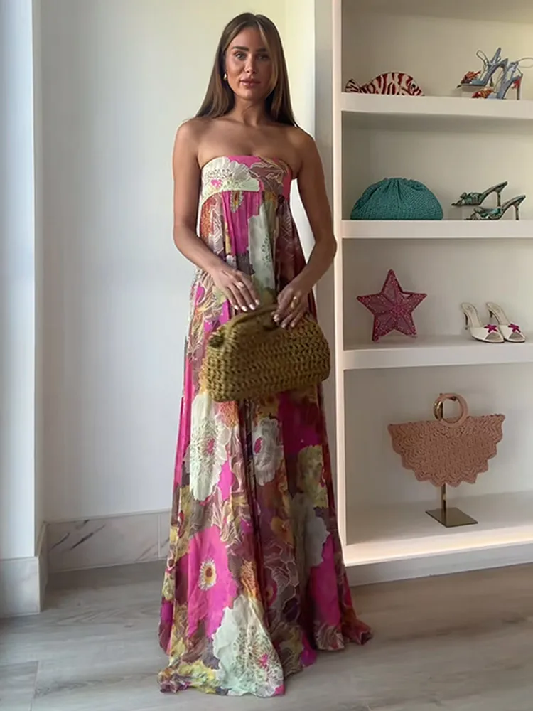 Petal Whisper Maxi Dress | Romantic Flowing Dress with Delicate Details