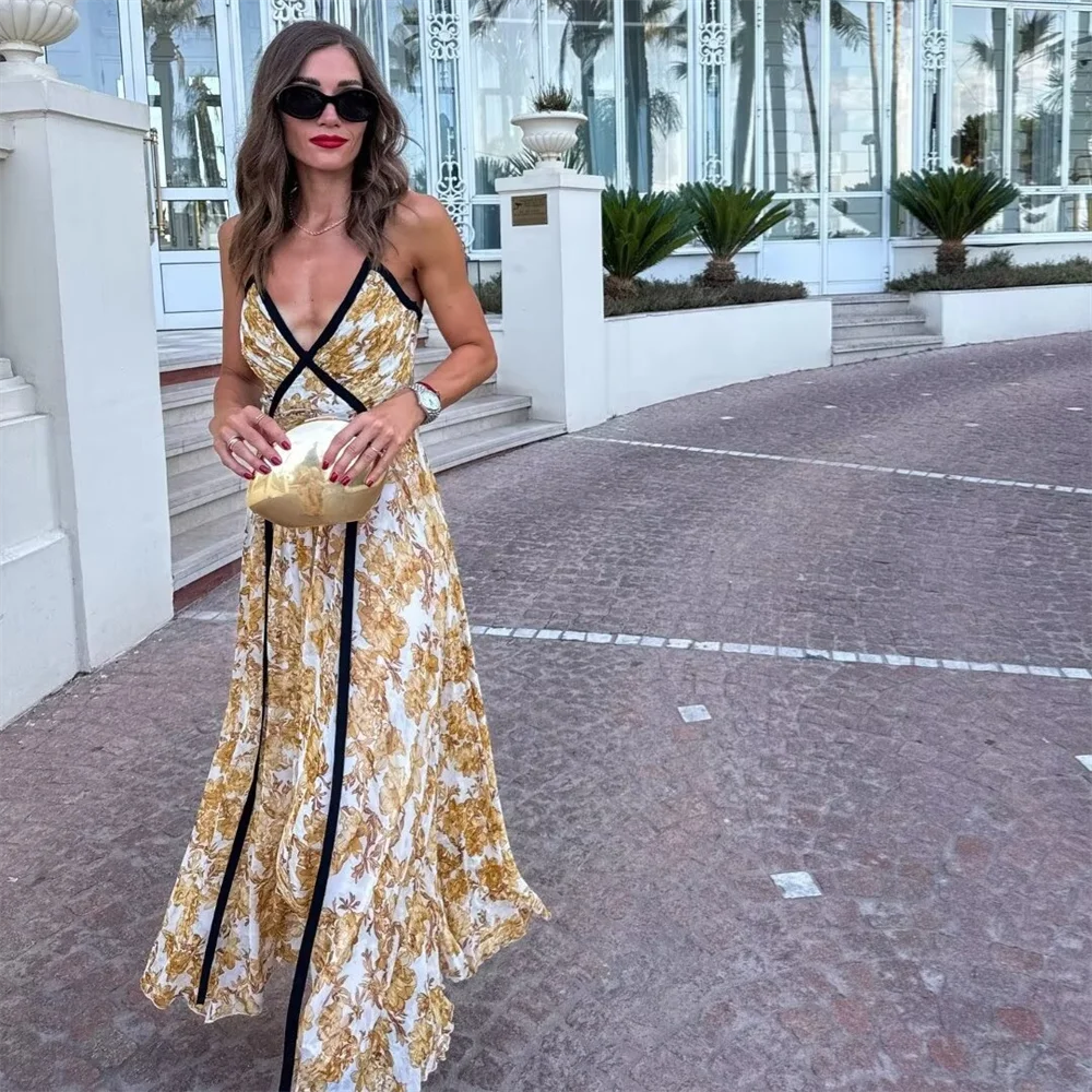 Starlit Muse™ –  V-Neck Dress