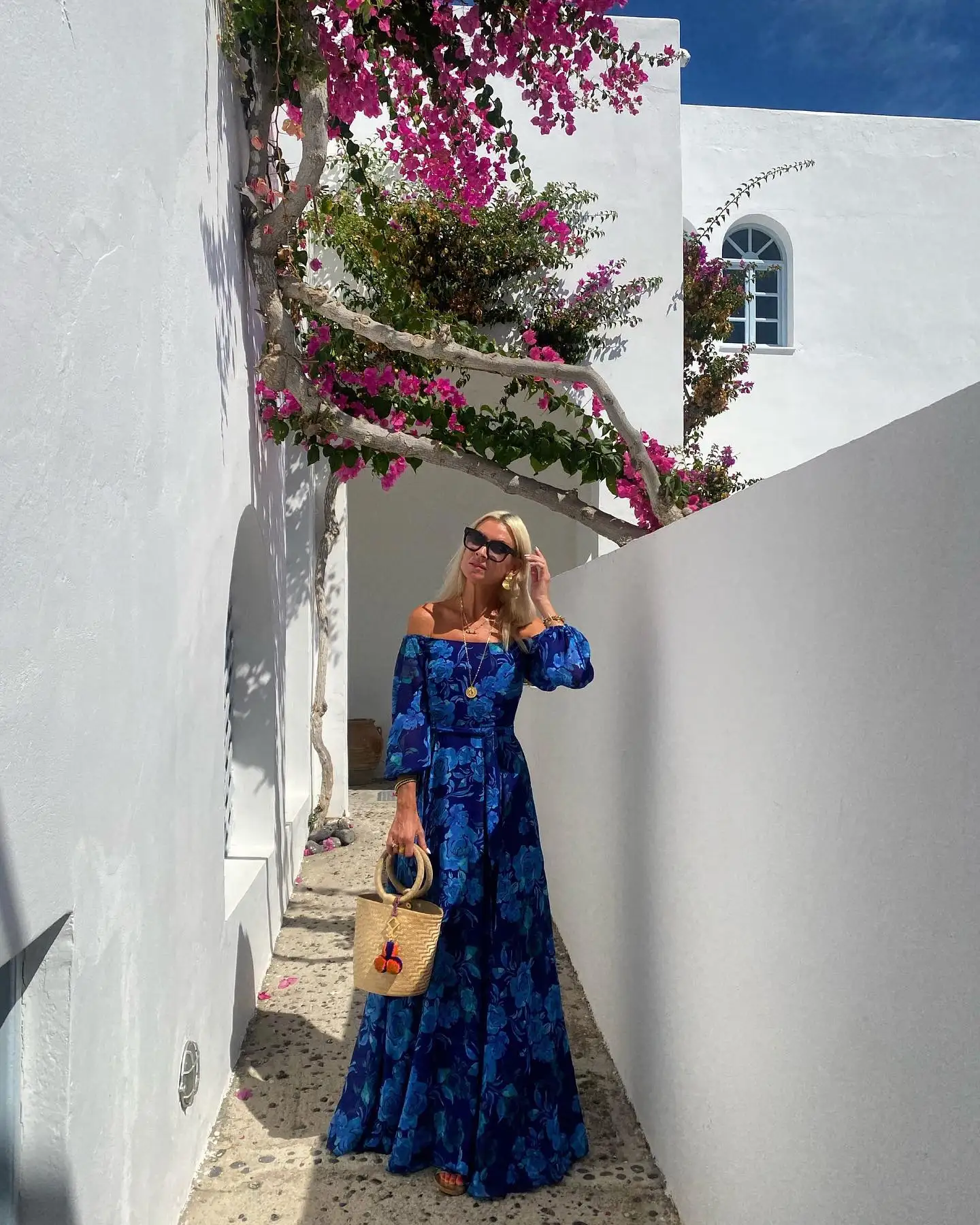 Penelope - Floral Off-Shoulder Maxi Dress