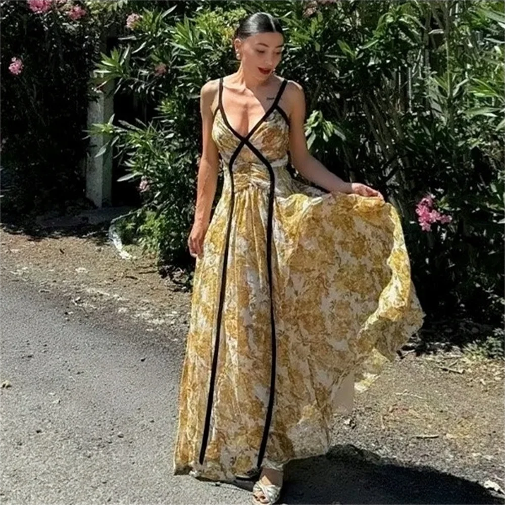 Starlit Muse™ –  V-Neck Dress