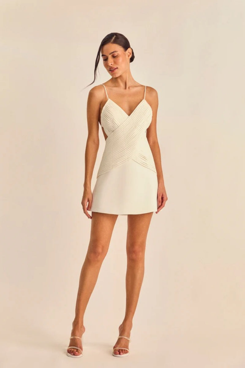 Temperament Slim Backless Mini Dress