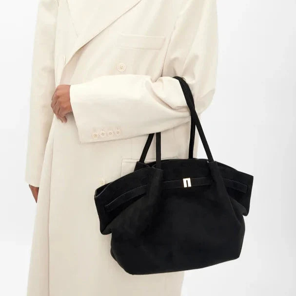 Henna™ Maxi Suede Tote Bag – Spacious Elegance with Timeless Style