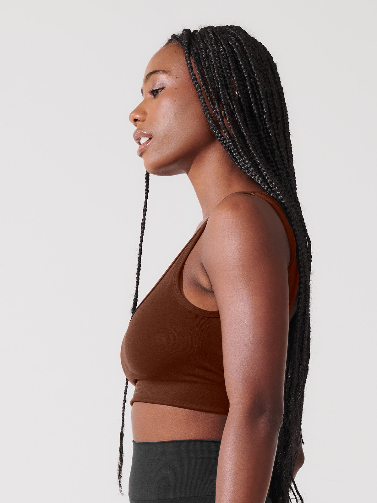 Sutiã Modelador Sem Aro Sem Costura Premium Marrom Café